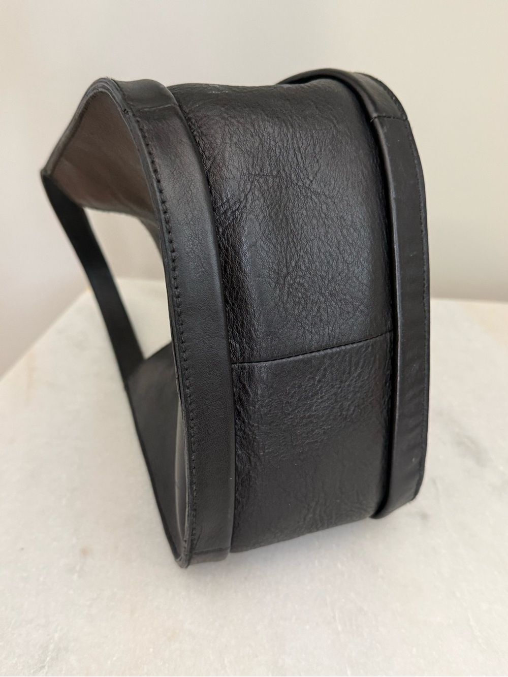 Madewell Sydney Black Leather Crossbody Handbag Removable Strap - Picture 6 of 8